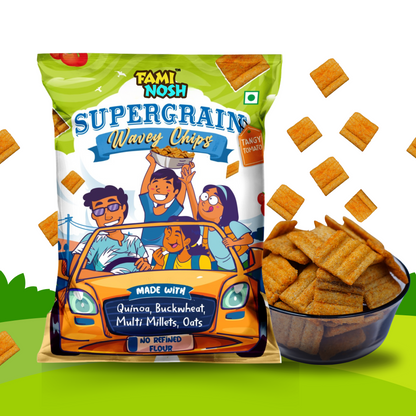 Supergrain Wavey Chips Tangy Tomato 5X30g