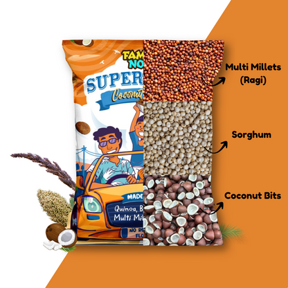 Supergrain Coconut Crunchs 5X30g